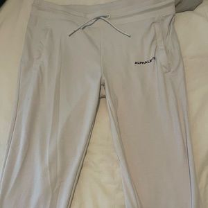 Alphalete white joggers